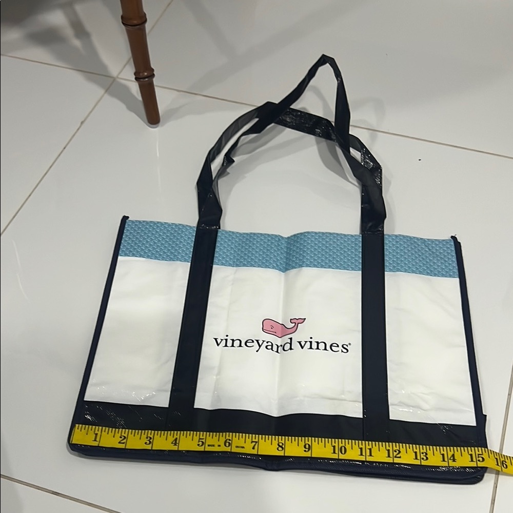 Vineyard Vines White and Blue Tote Bag